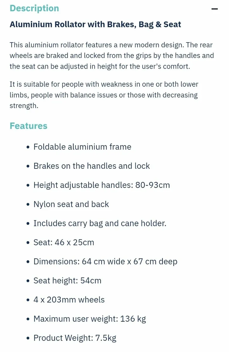 Rollator Walking Aid - Image 2