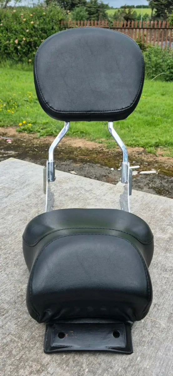 Softail pillion seat and backrest - Image 1