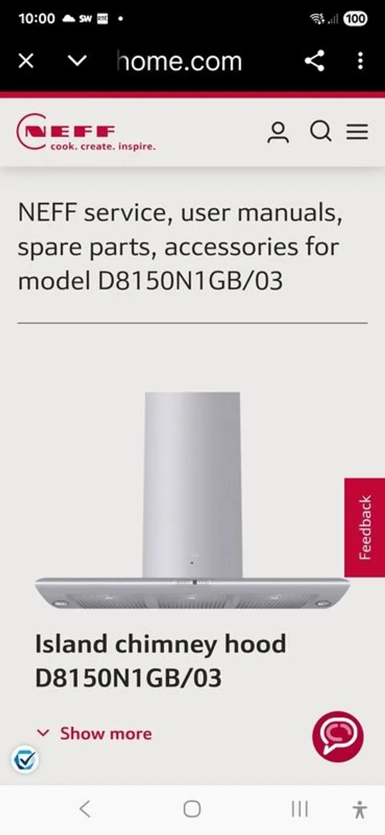 neff cooker hood - Image 2