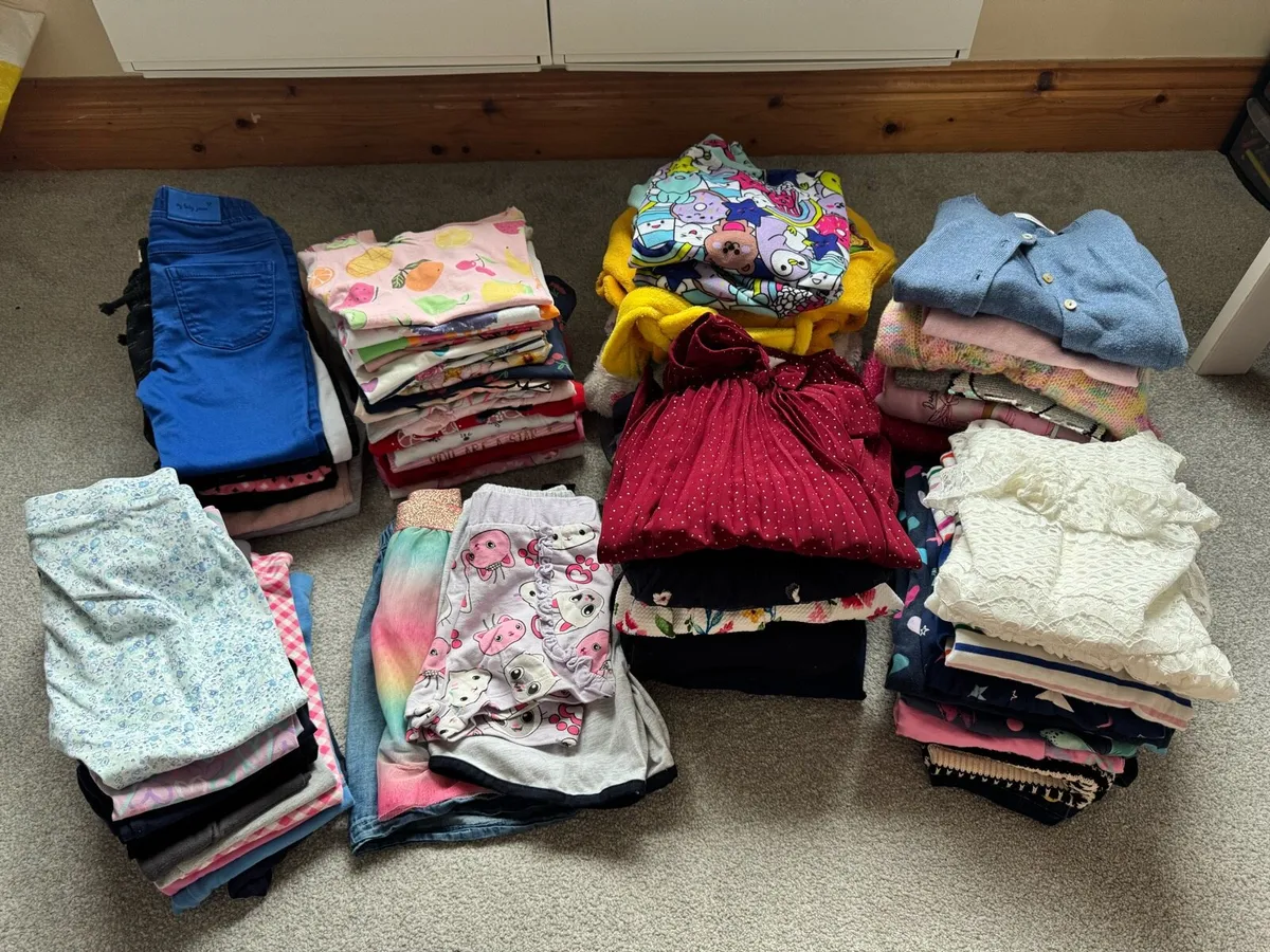 Over 60 items clothes bundle for 6 years old girl - Image 1