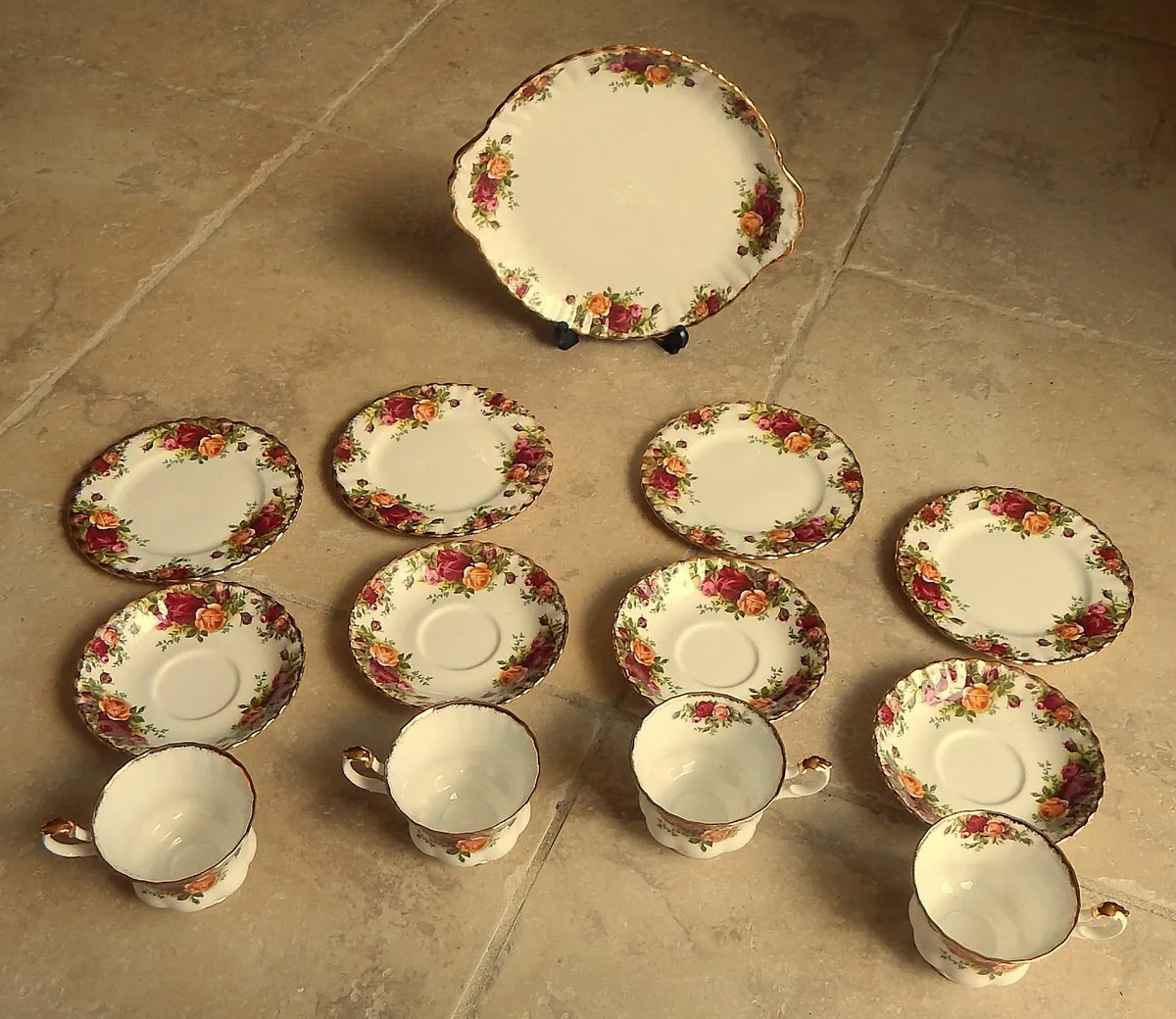 13 Piece Royal Albert Fine Bone China Tea Set - Image 3