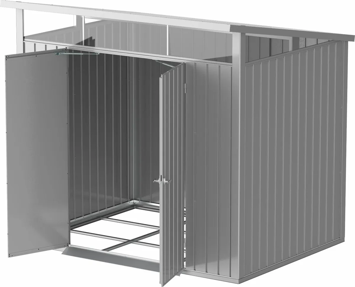 Palladium 8×6 Premium Steel Shed Silver or Anthrac - Image 4