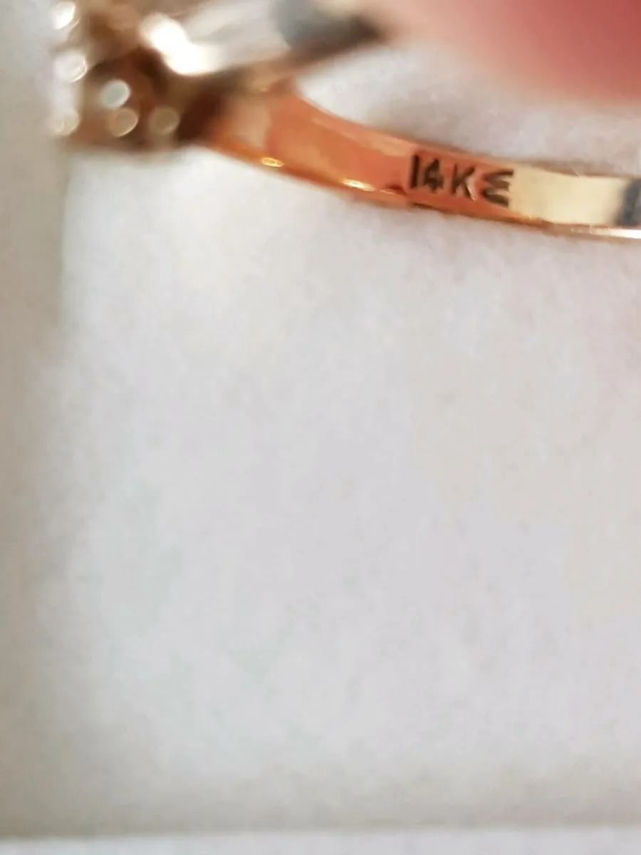 14ct rosegold  diamond ring - Image 4
