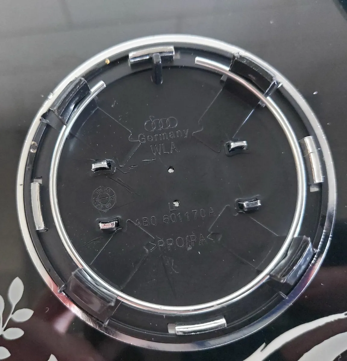 4 x Black Audi Centre Caps (69mm) - FREE POST - Image 2