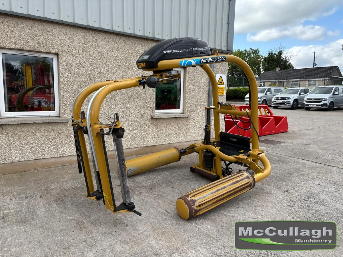 2015 Tanco S200 Mounted Round Bale Wrapper - Image 1