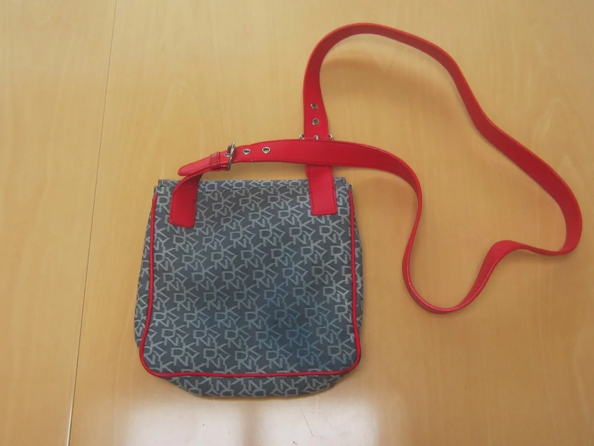DKNY Red / Navy Handbag - Image 3