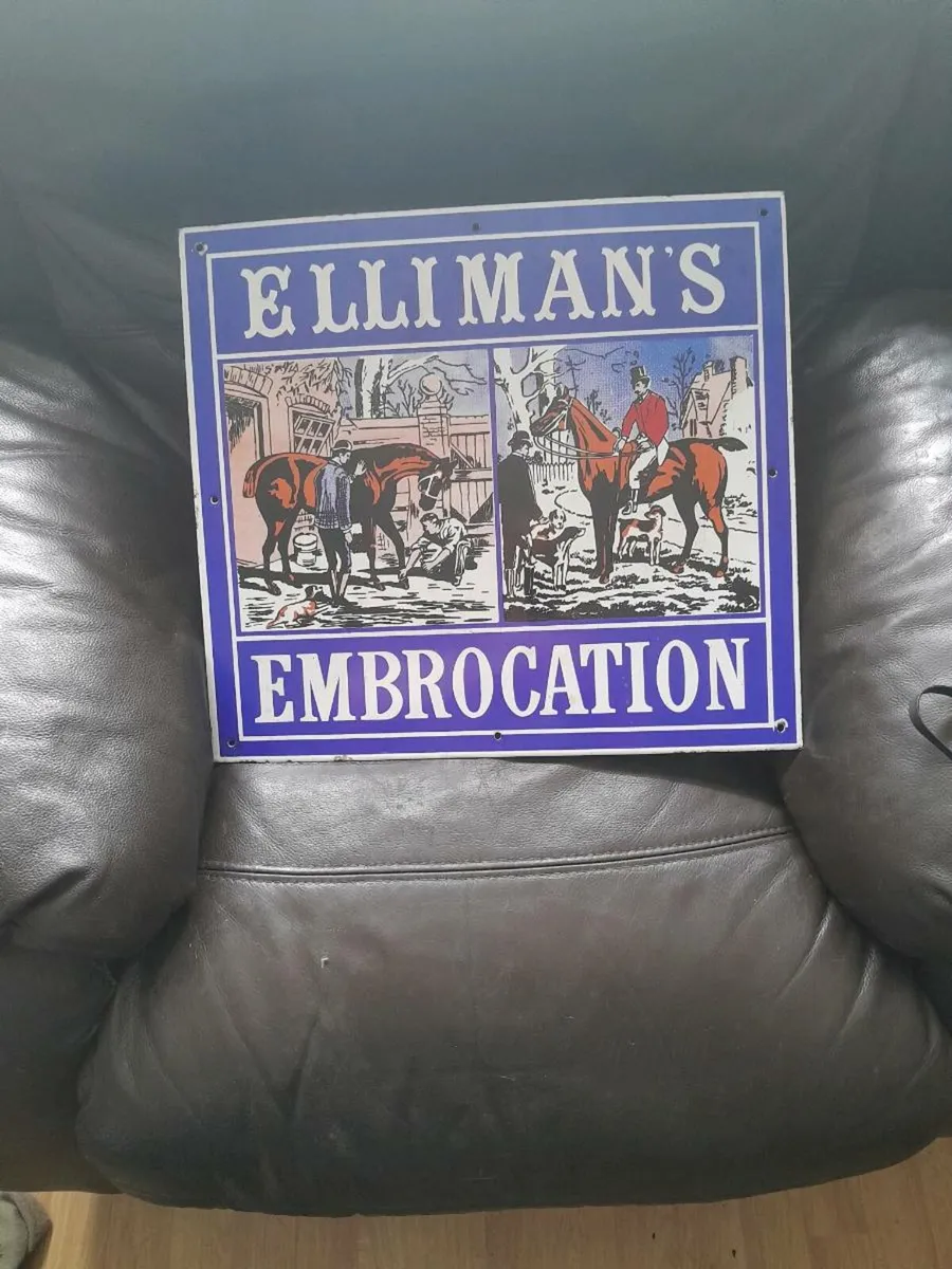 Vintage enamel sign - Image 1