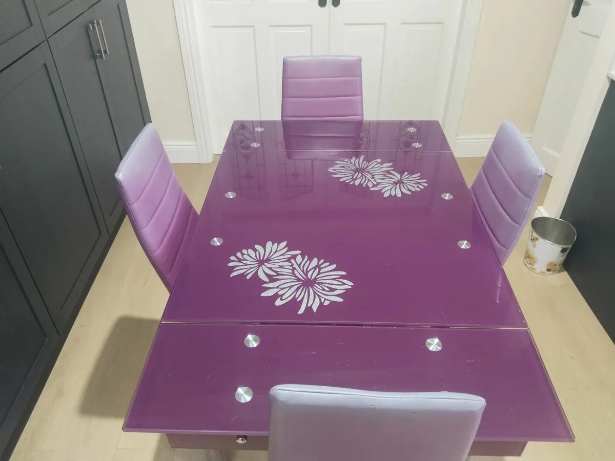 Dining table with 4 chairs - Image 3