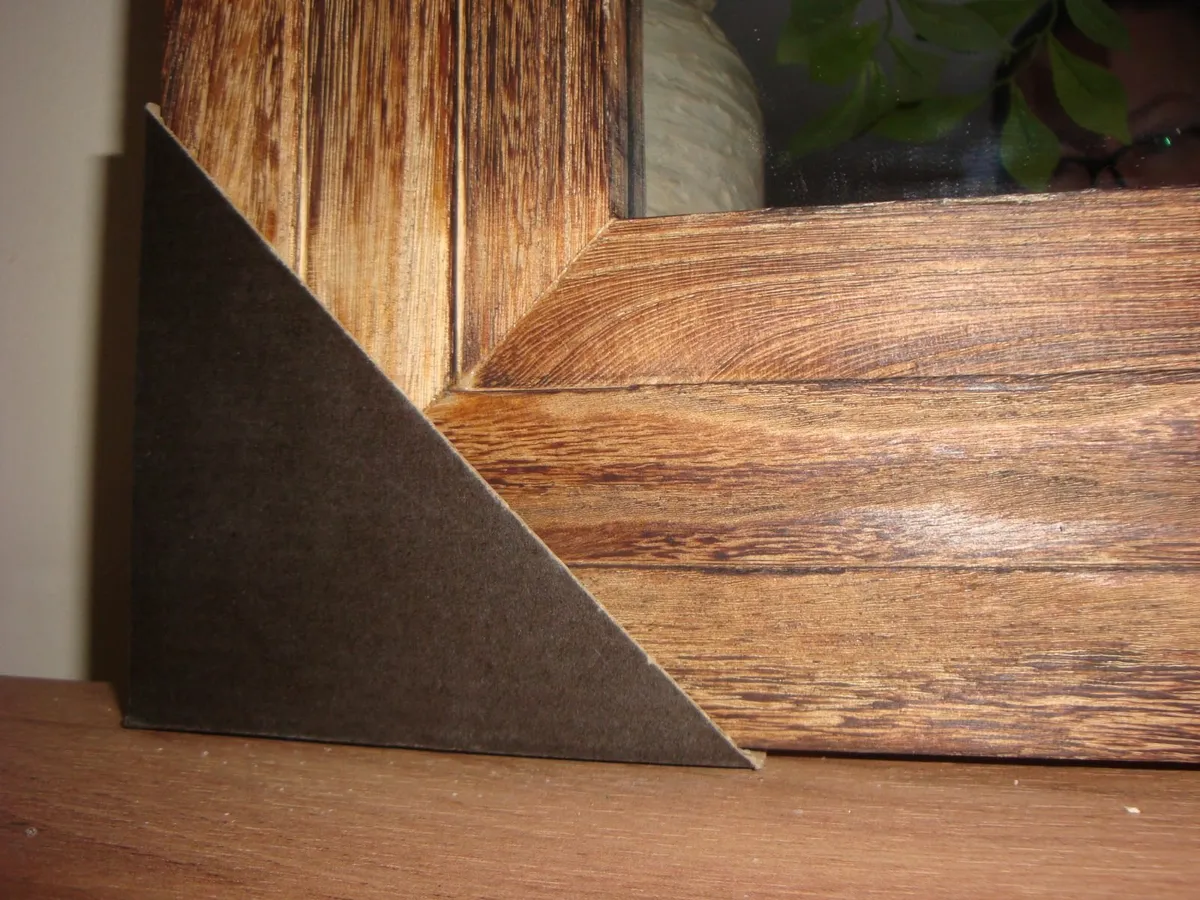 Wooden arch mirror 76x106cm - Image 2
