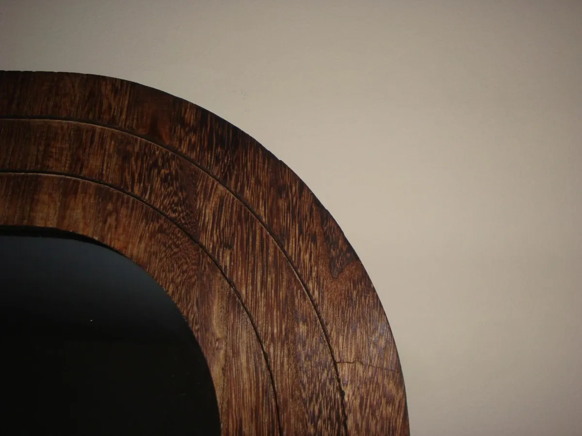Wooden arch mirror 76x106cm - Image 4