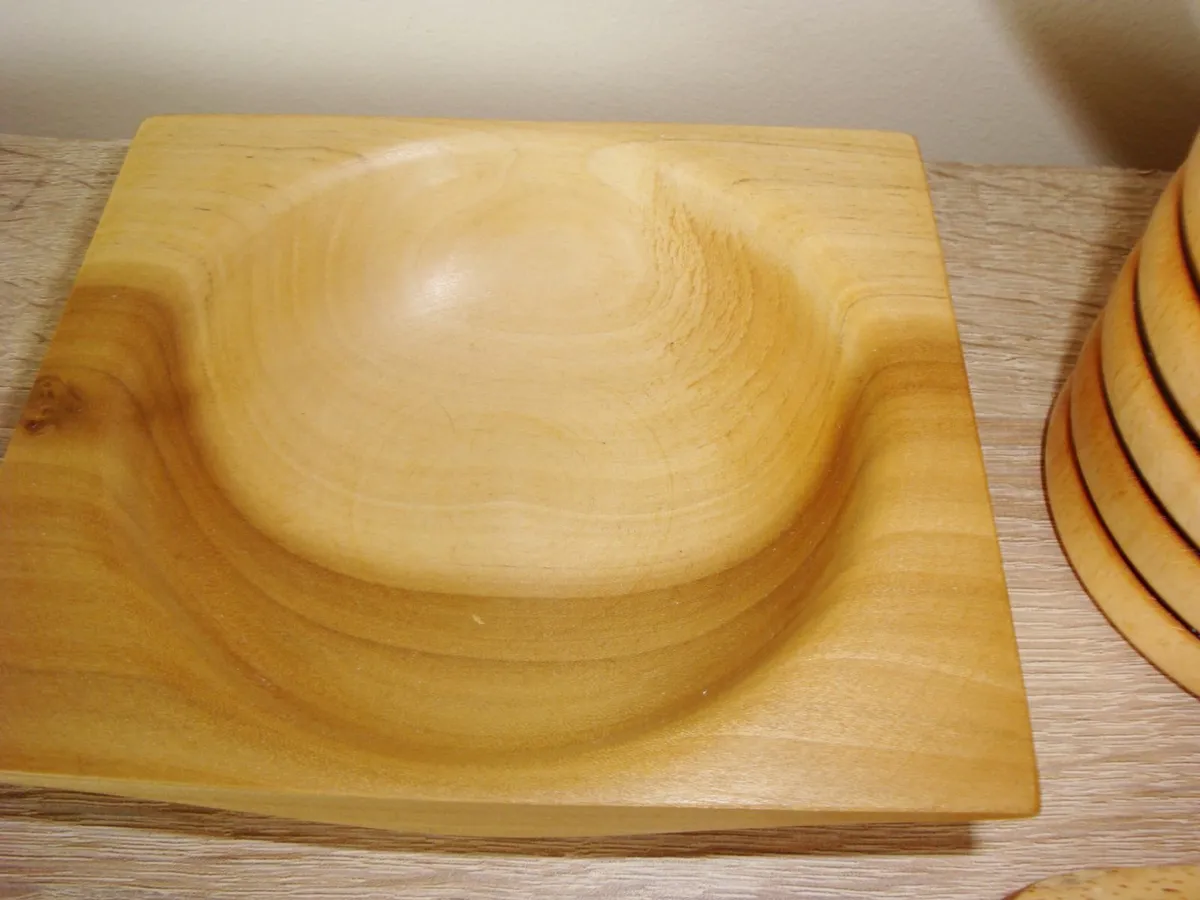 Trivet snack bowl kitchen - wood - Image 2