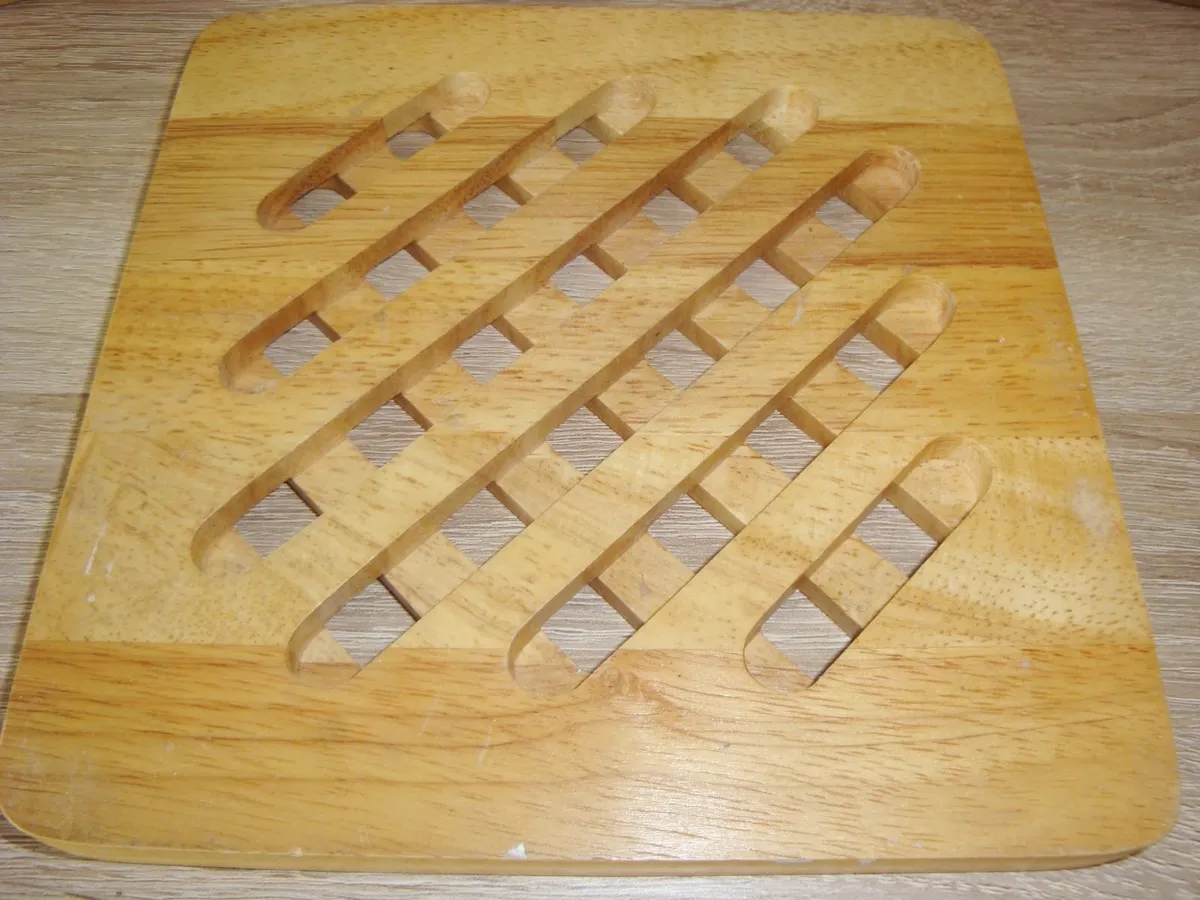Trivet snack bowl kitchen - wood - Image 4