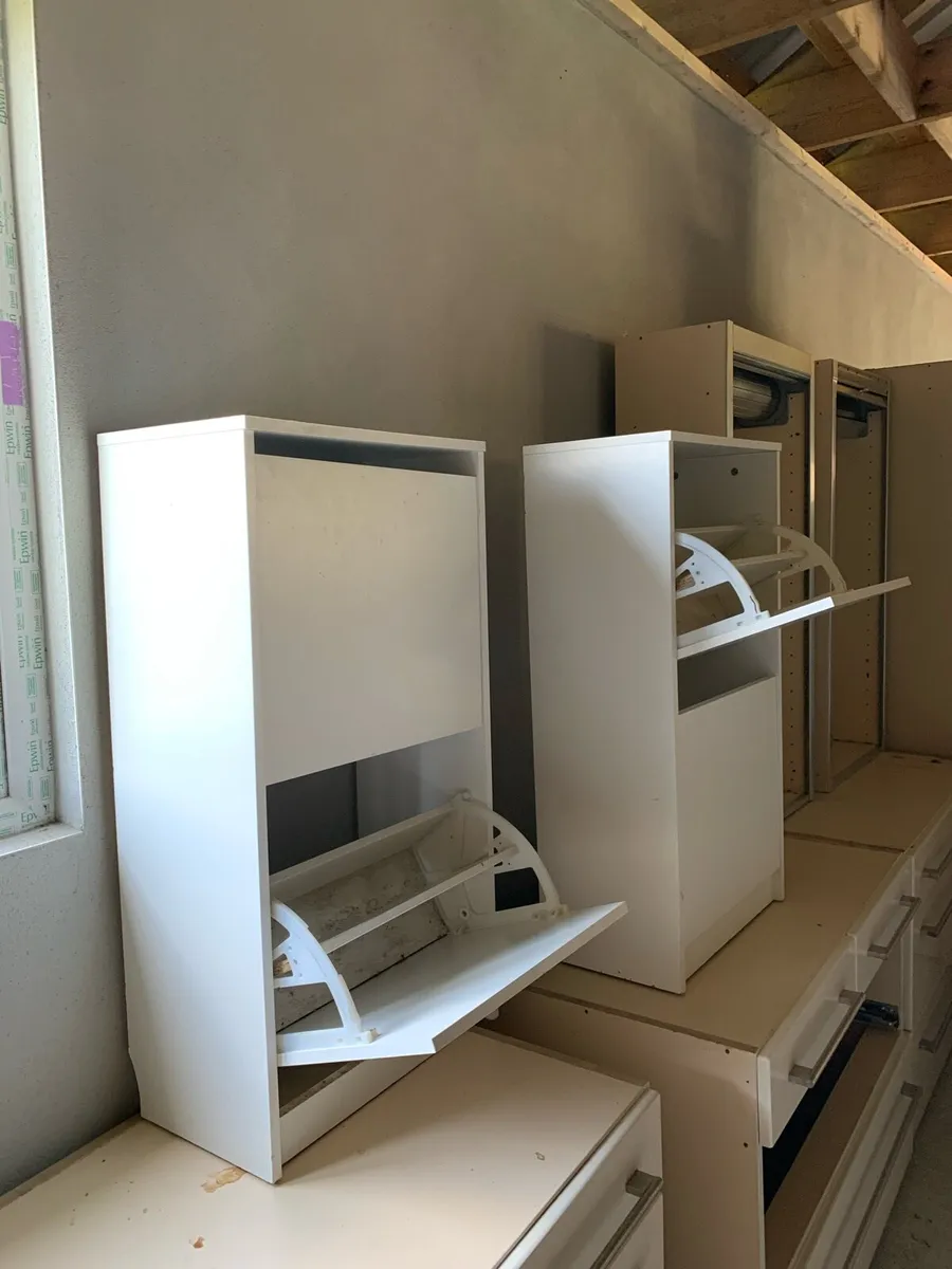 Two  IKEA shoe cabinets