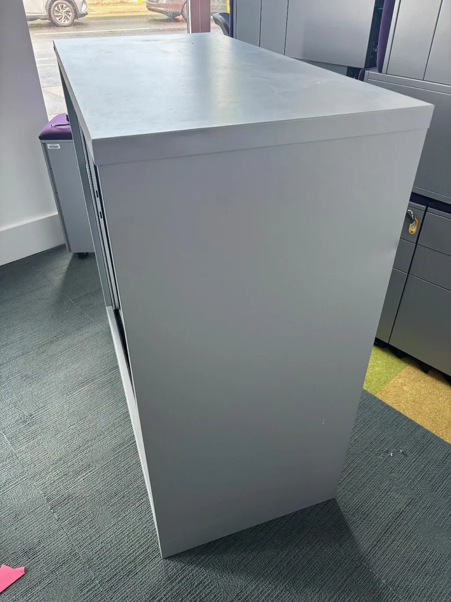 Bisley Tambour Steel office cupboard - Image 3