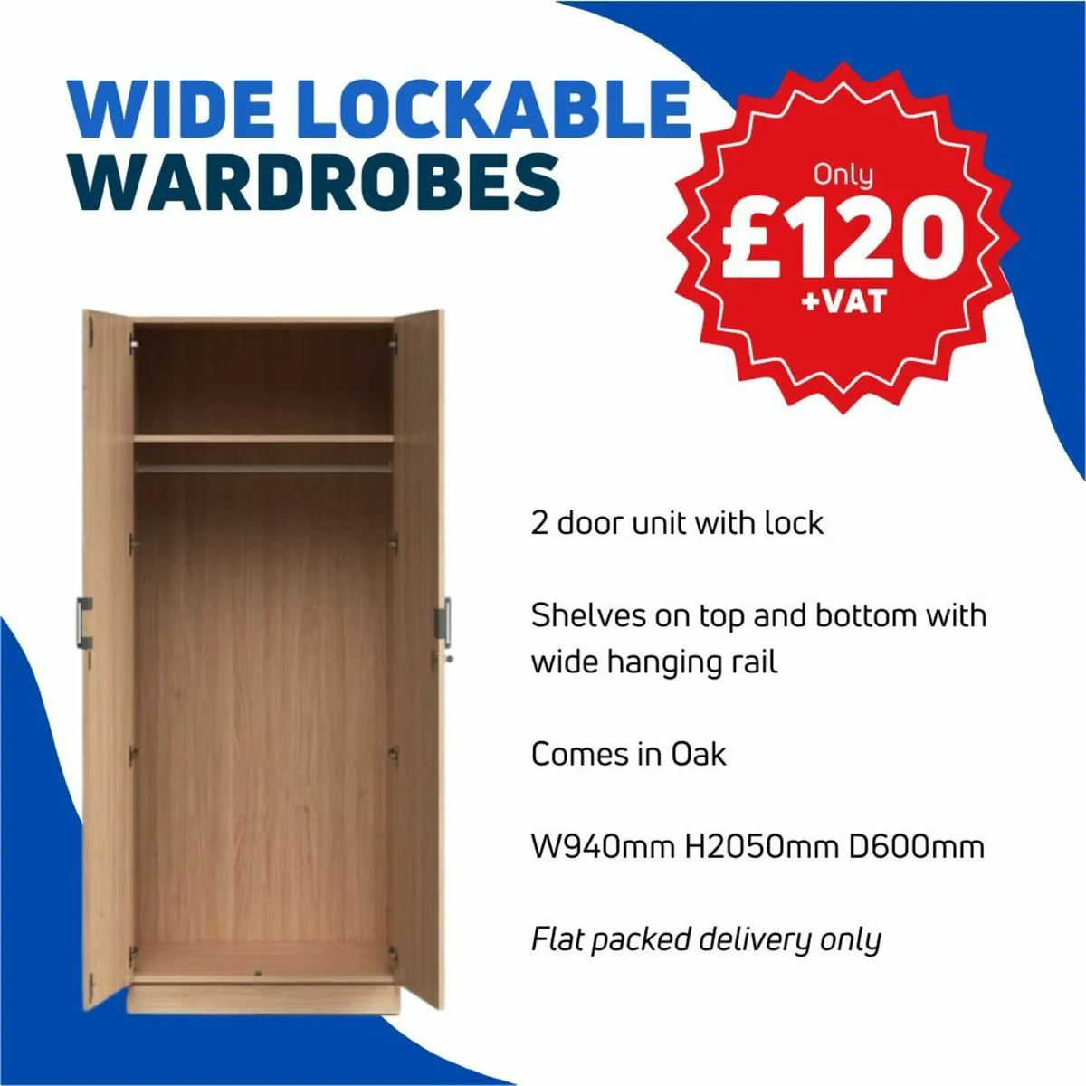 SPECIAL FLAT PACK OFFER on Wardrobes - From £75+VA - Image 3