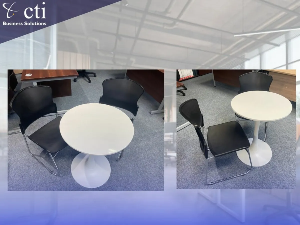 15 x Black Canteen Cantilever Chairs - Grade A - Image 2