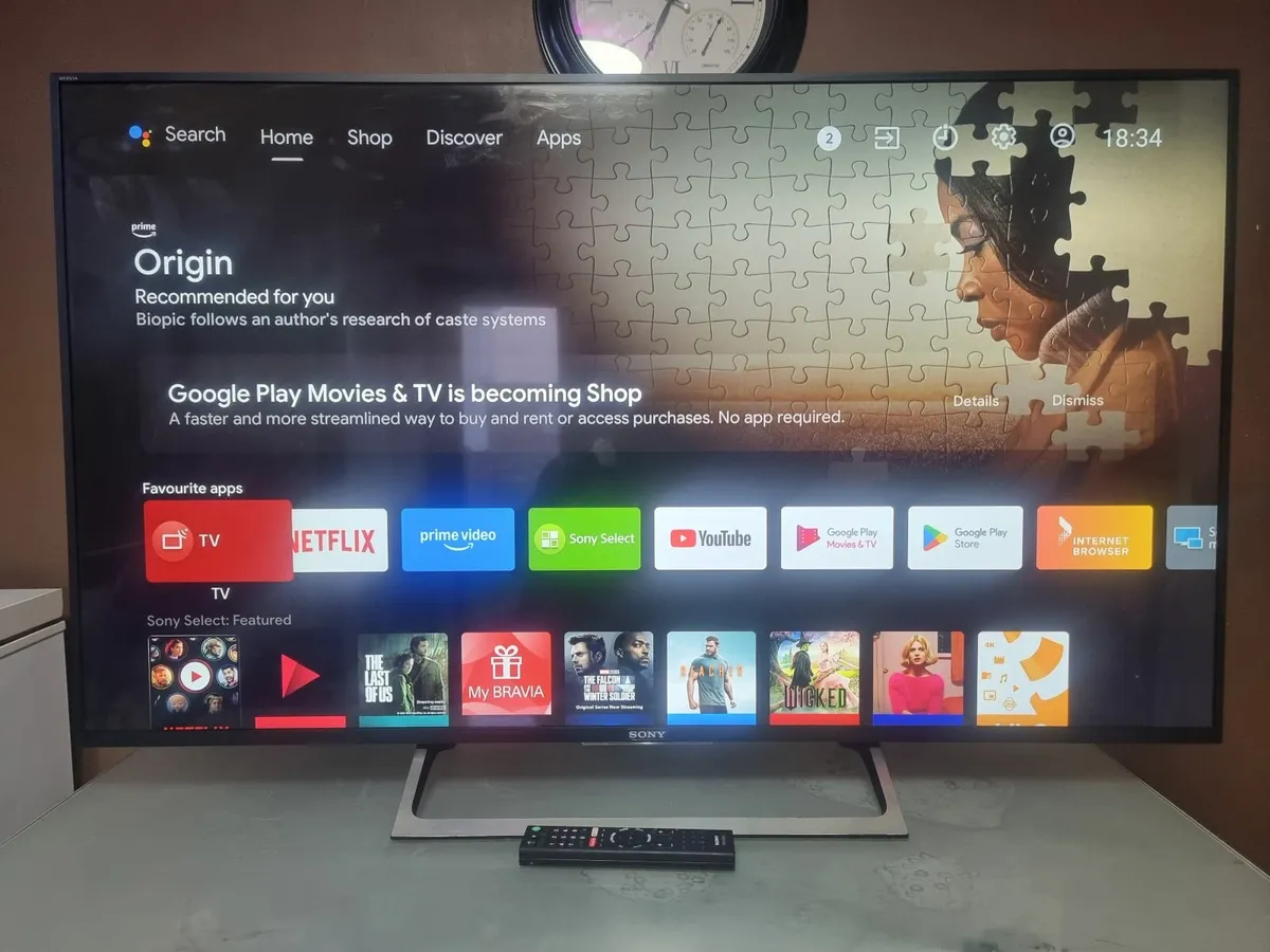 55" Sony 4K Ultra HD HDR Android Smart LED TV - Image 1
