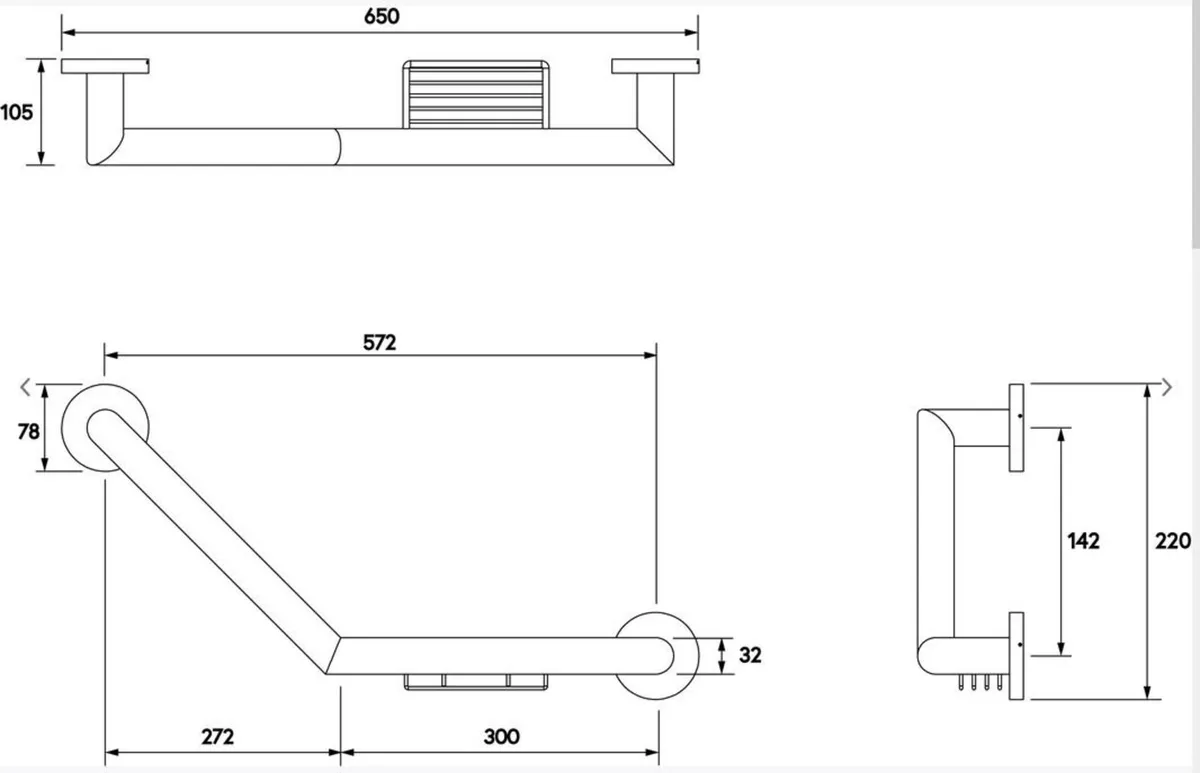 Stainless Steel Grab Rail - Supply and Fit - Image 3