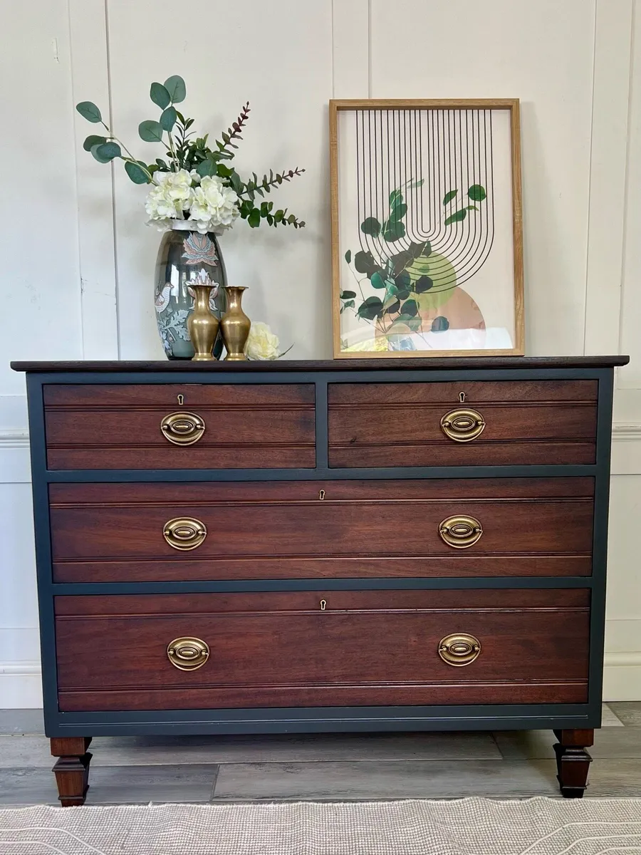 Vintage 1950s Mahogany Dresser - Image 1