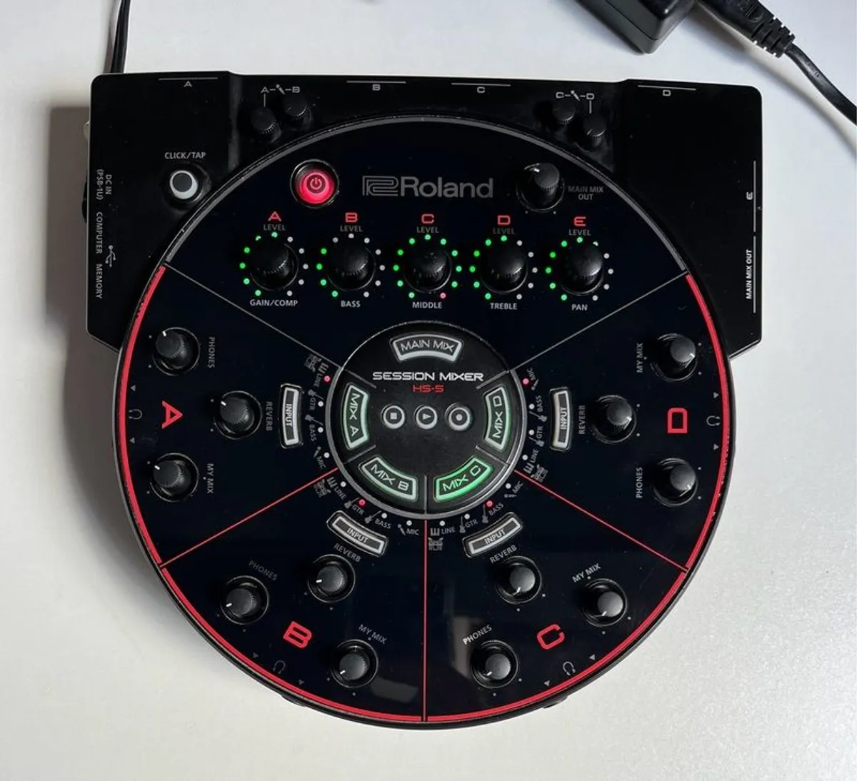 Roland HS-5 Headphone Session Mixer for Silent Rehearsal - Image 1