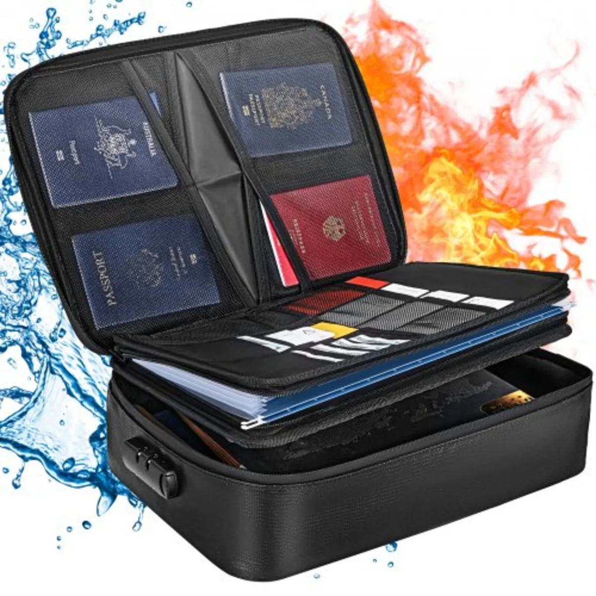 Fireproof Document Box, Fireproof Document Bag wit