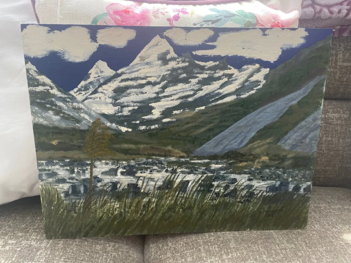 FOUR OIL ON CANVASS PAINTINGS - Image 4