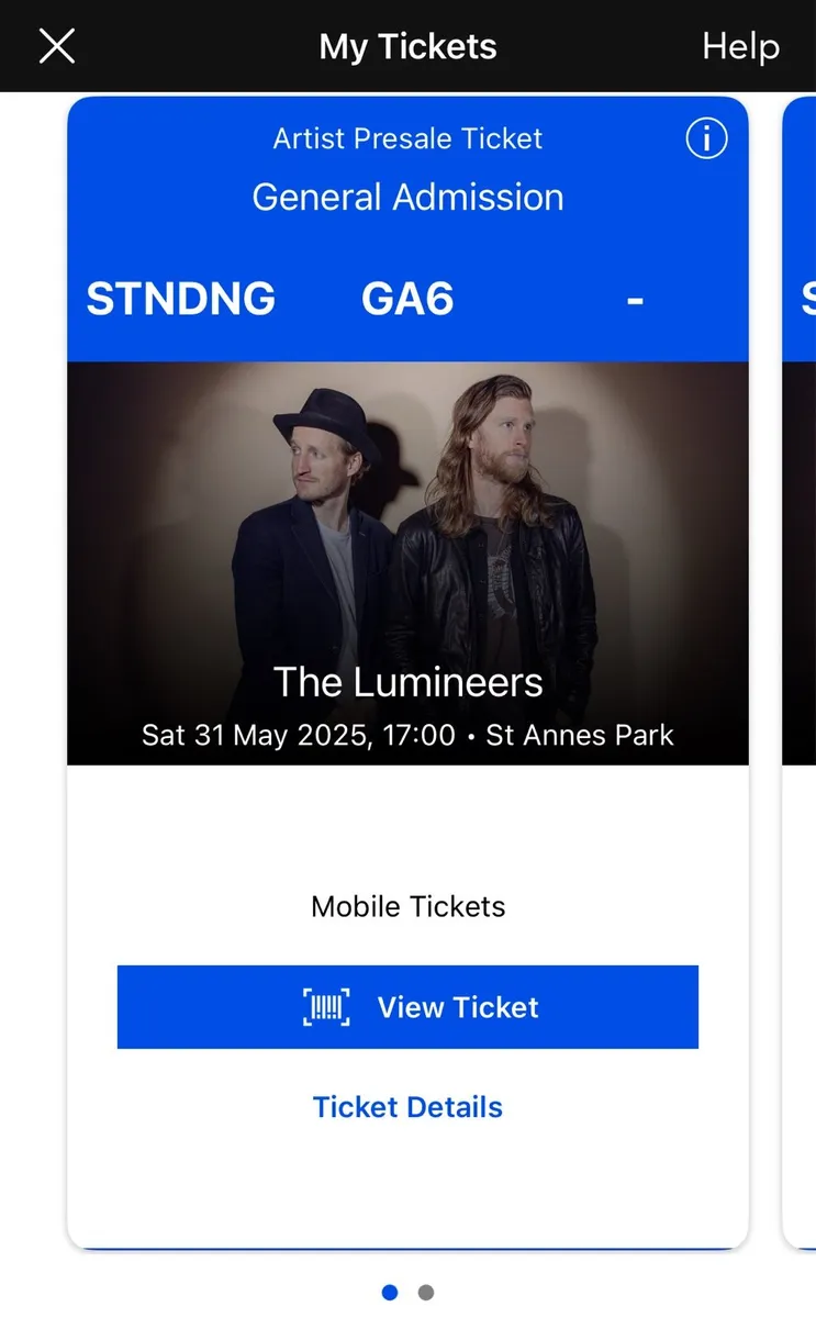 Lumineers St. Anne’s Park