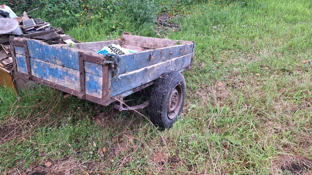 Bulk tank  and 5 x 3 trailer for sale - Image 3