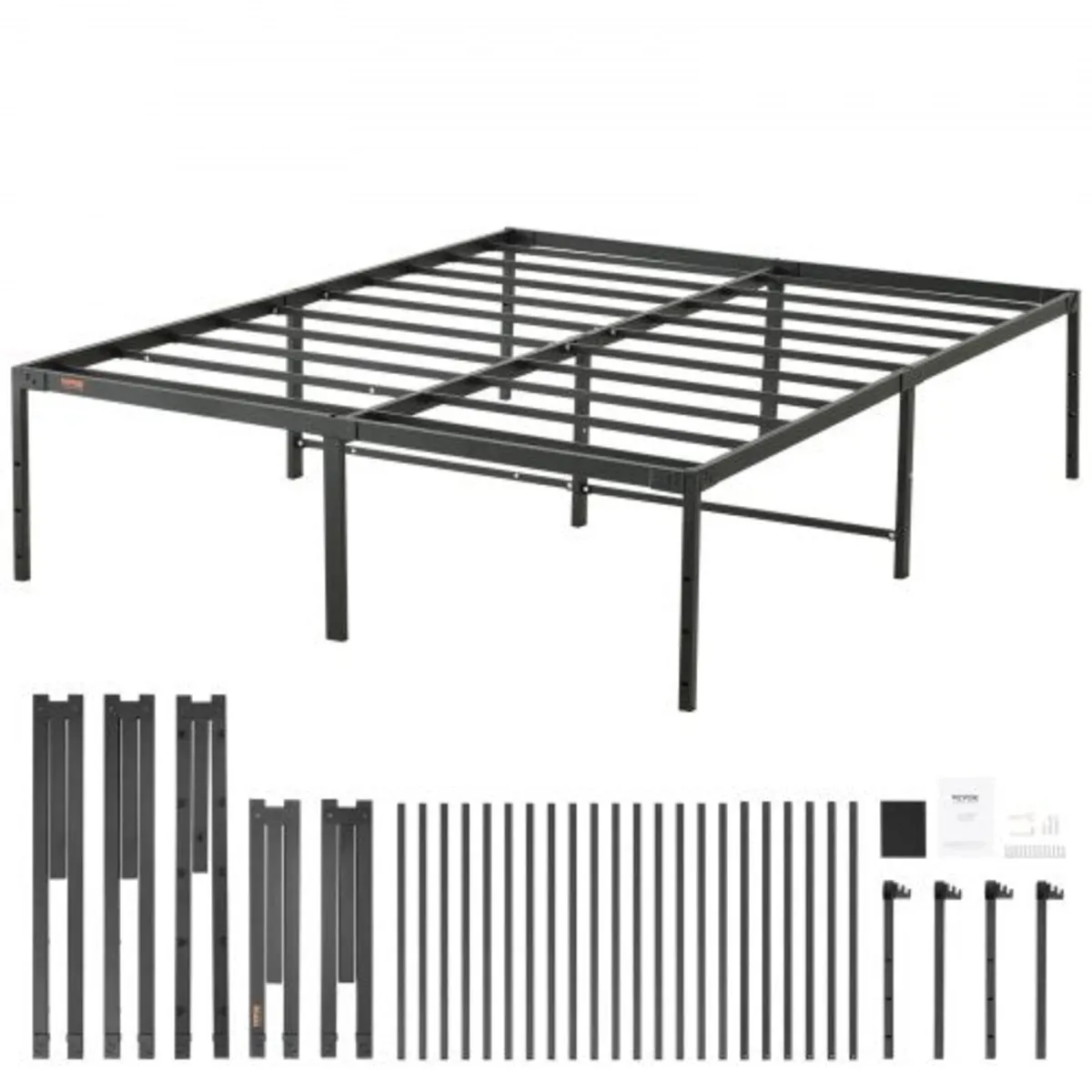 18 Inch Queen Metal Bed Frame Platform, No Box Spr