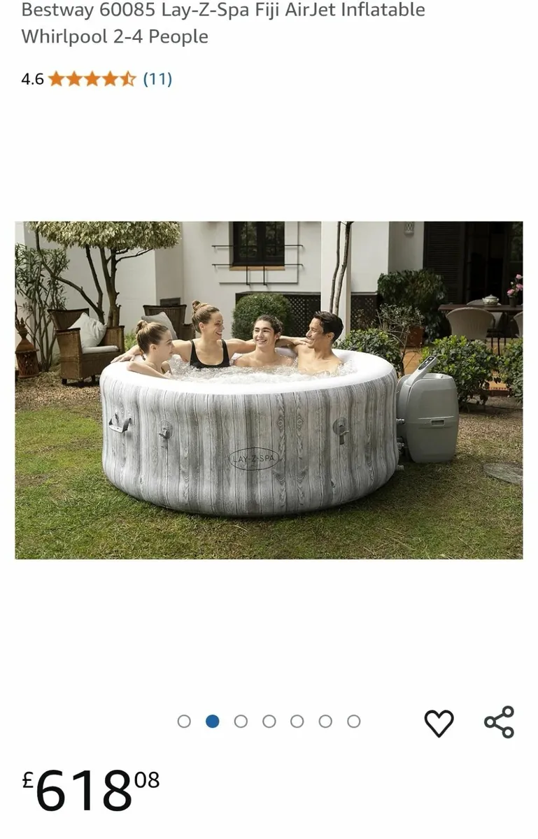 New Lay-Z-Spa Fiji 2-4persons - Image 2