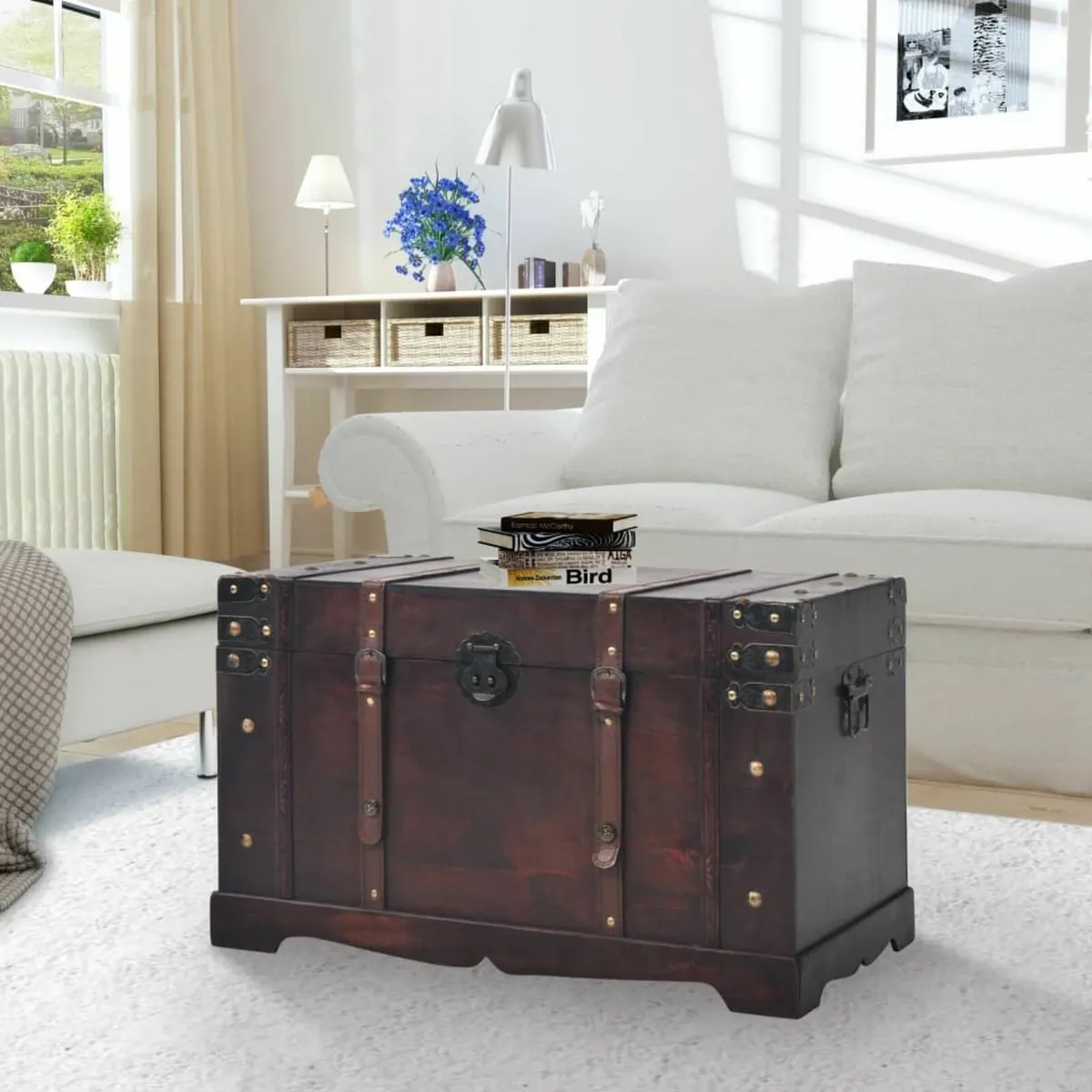 [Free P&P] New Vintage Treasure Chest Storage Box - Image 1