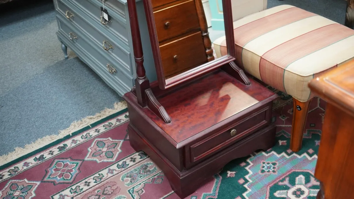 🪞 Mahogany Cheval Mirror - Image 3