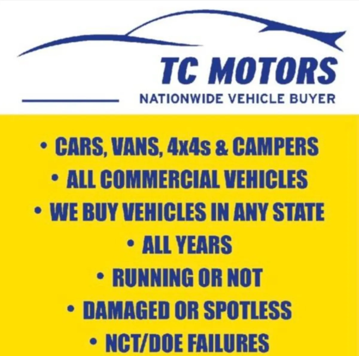 ALL CARS, VANS, JEEPS WANTED