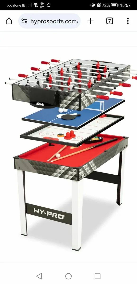 4 in 1 soccer table