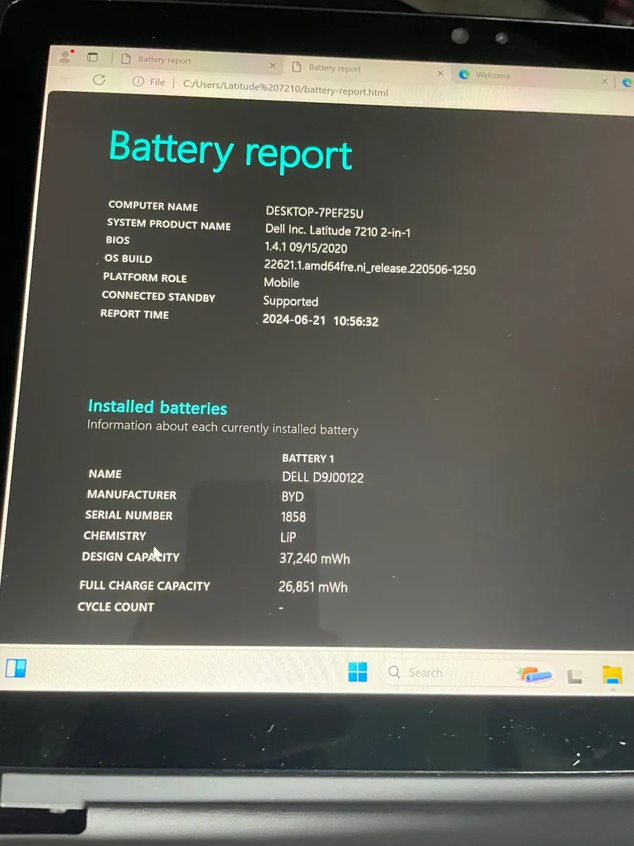 Dell Latitude 7210 2in1 Laptop i5/8GB/128SSD - Image 4