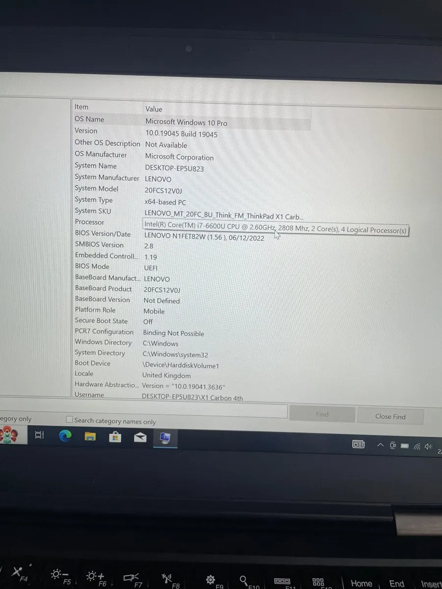Lenovo X1 Carbon 4 Laptop i7/16GB/128SSD/FHD - Image 2