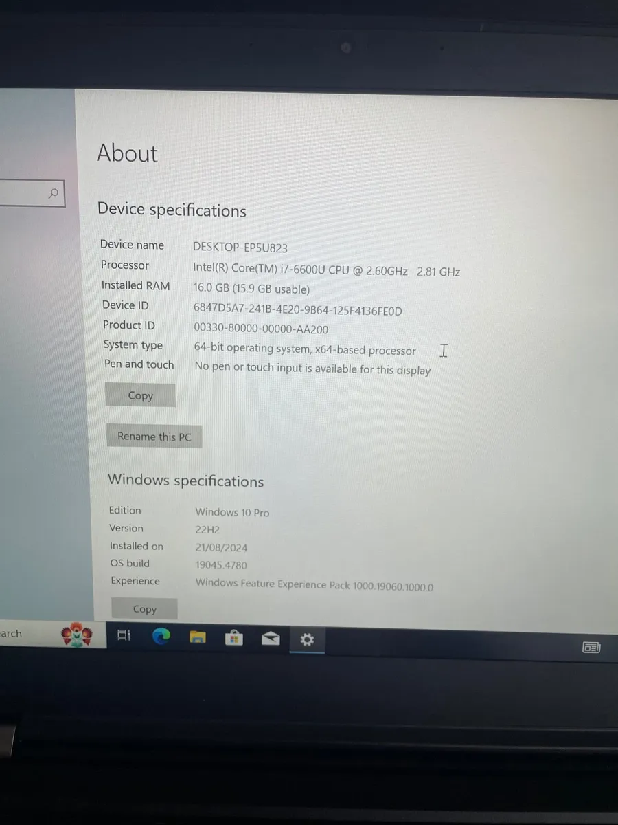 Lenovo X1 Carbon 4 Laptop i7/16GB/128SSD/FHD - Image 3