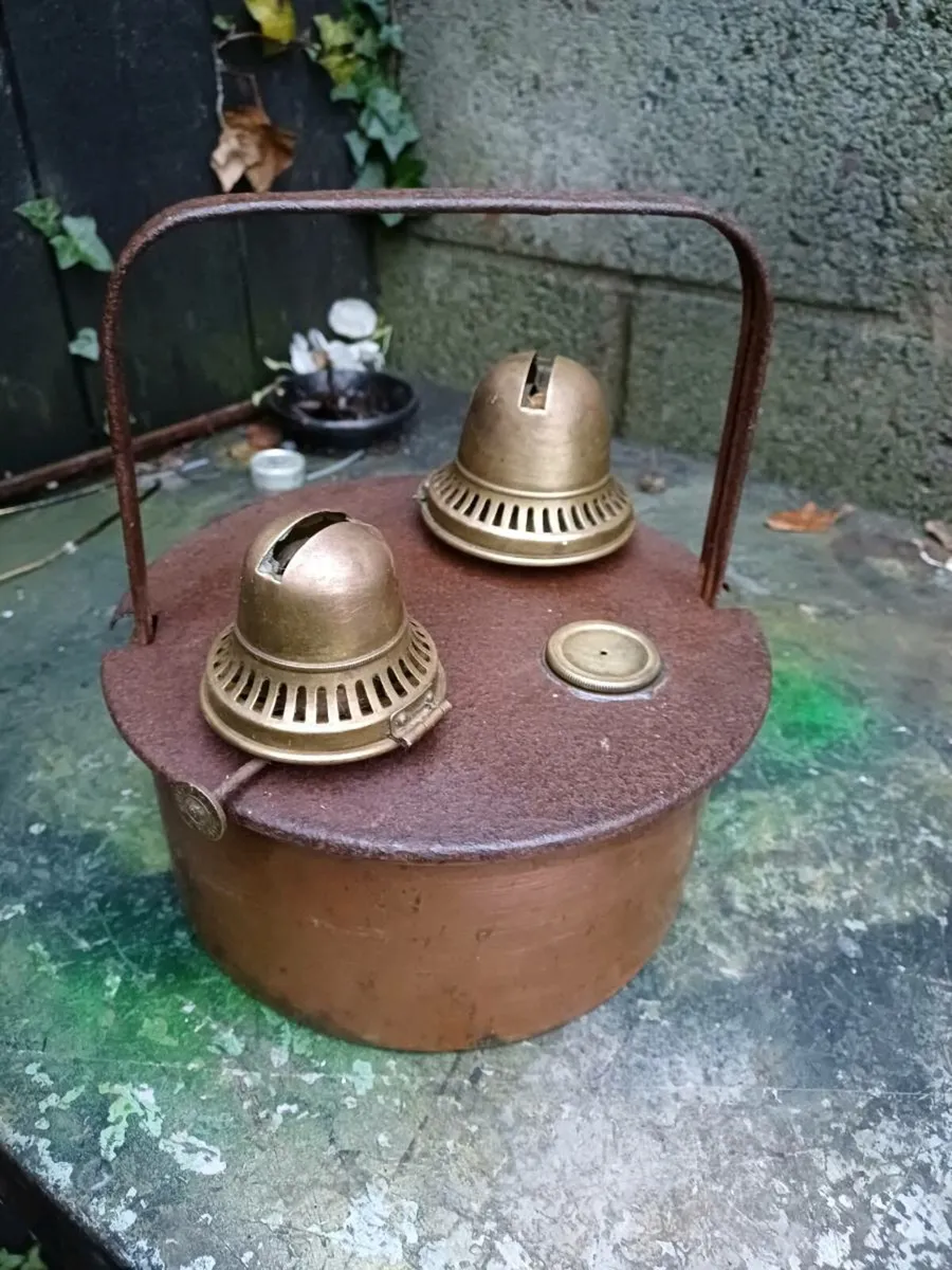 1950s Kerosene Double Burner - Image 1