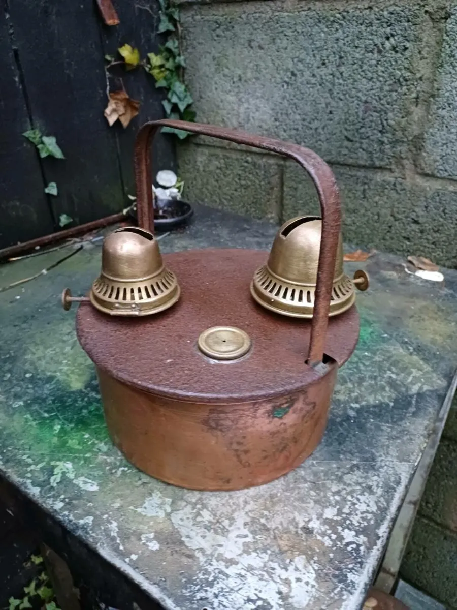 1950s Kerosene Double Burner - Image 2