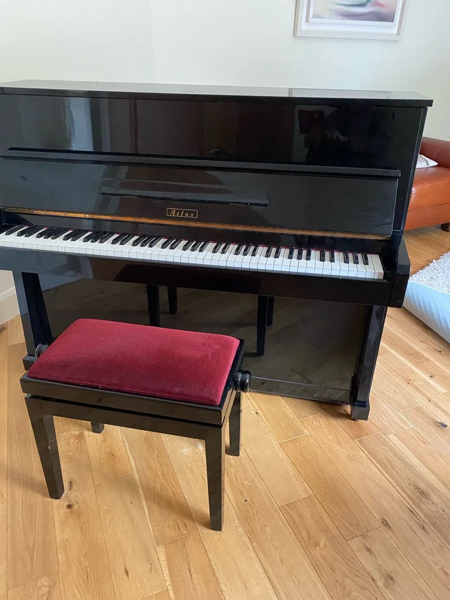 An Atlas Upright Piano and matching stool - Image 2