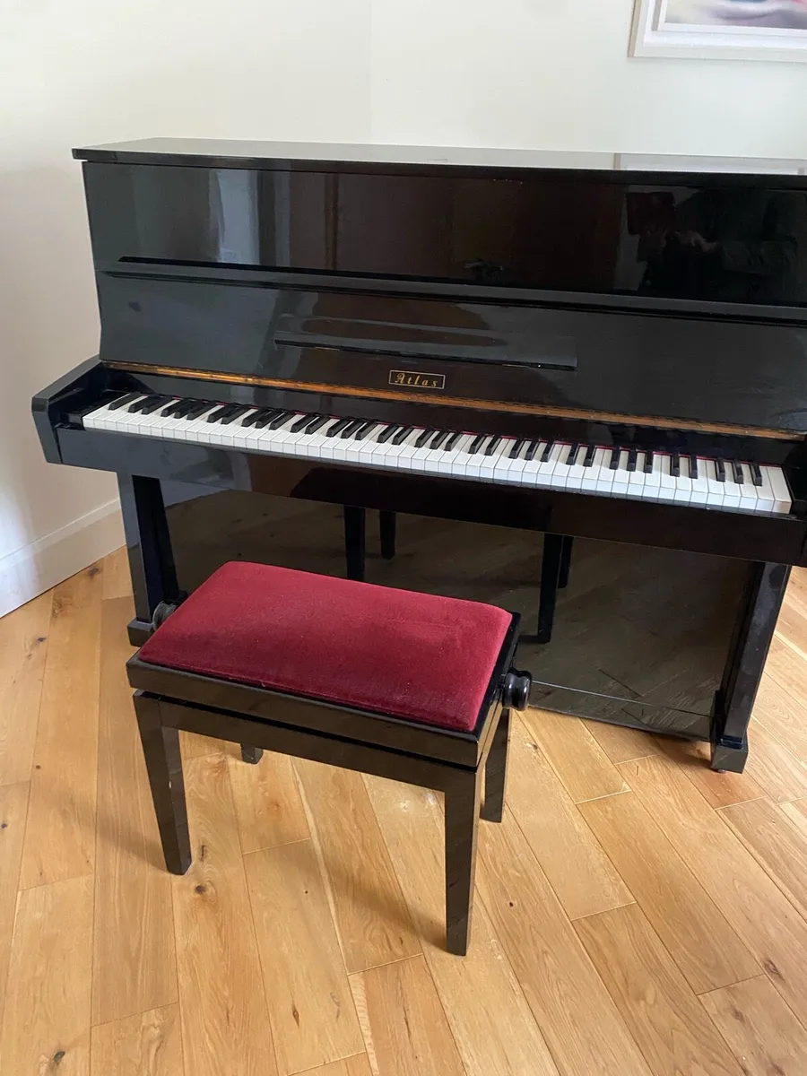 An Atlas Upright Piano and matching stool - Image 3