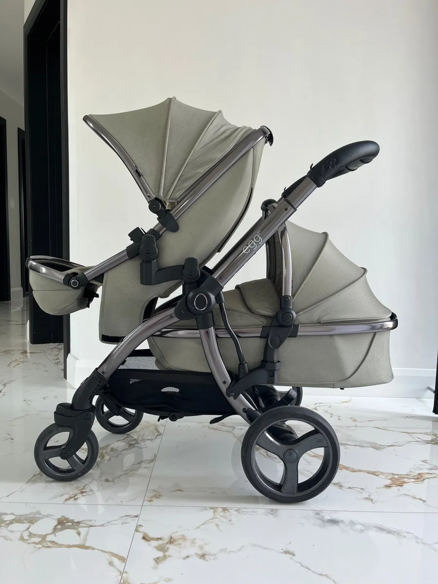 Egg2 Pram Set with Tandem Adapter - Image 1