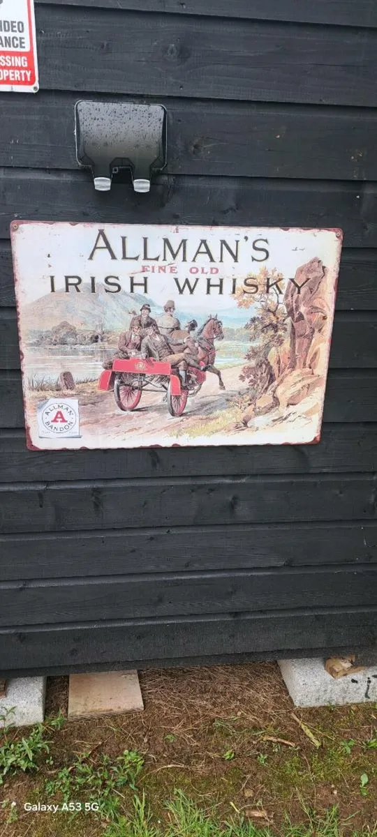 Large Almans  whiskey sign - Image 1