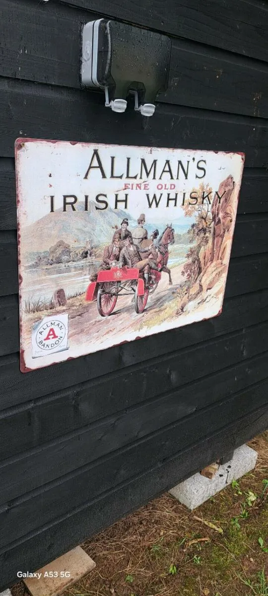 Large Almans  whiskey sign - Image 2