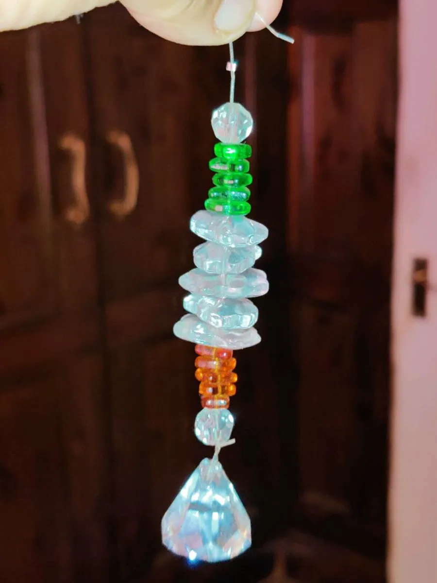 GENUINE CRYSTAL, Large Hanging HEAVY Piece ! - Image 1