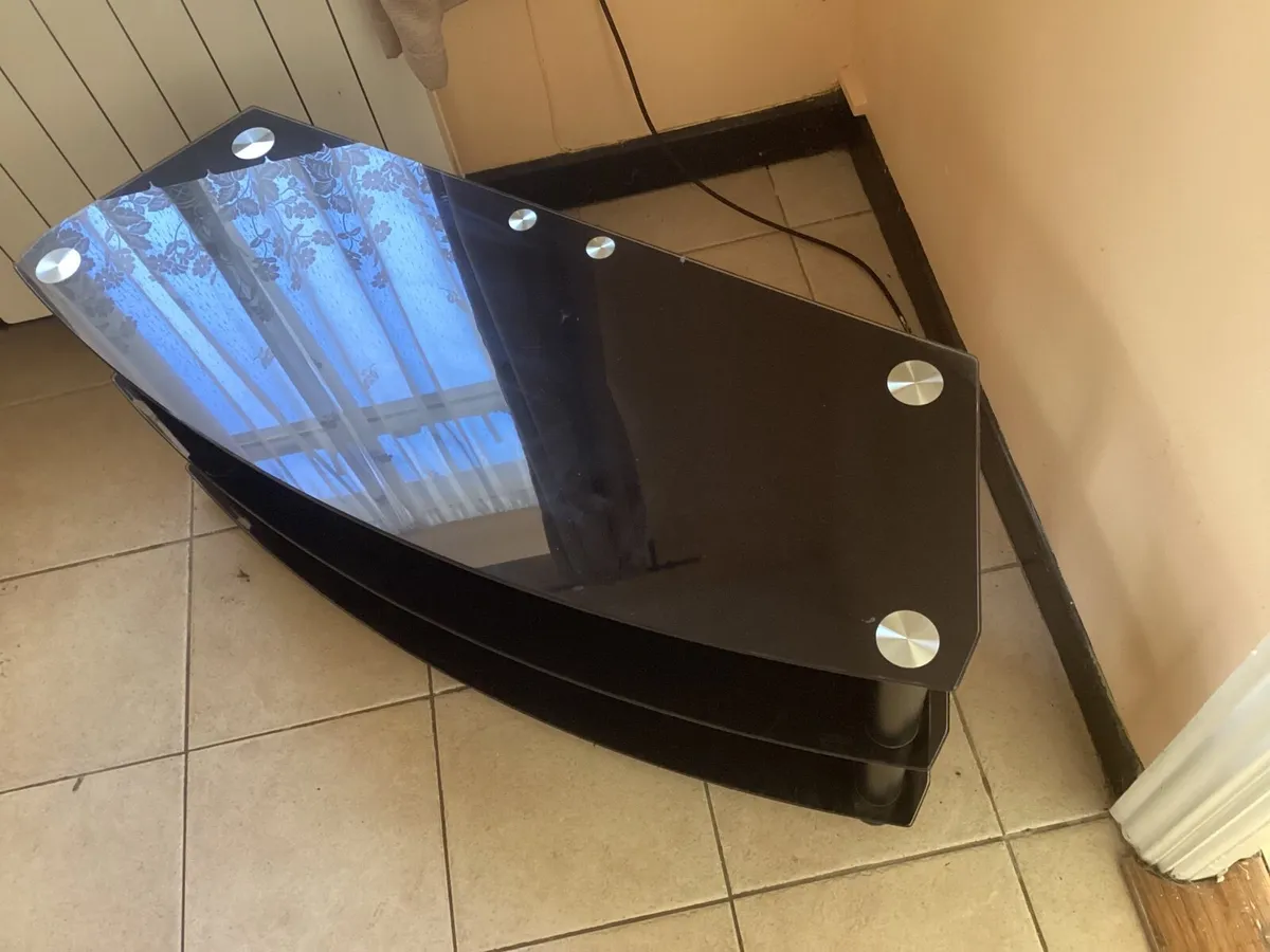Glass T.V. stand - Image 1