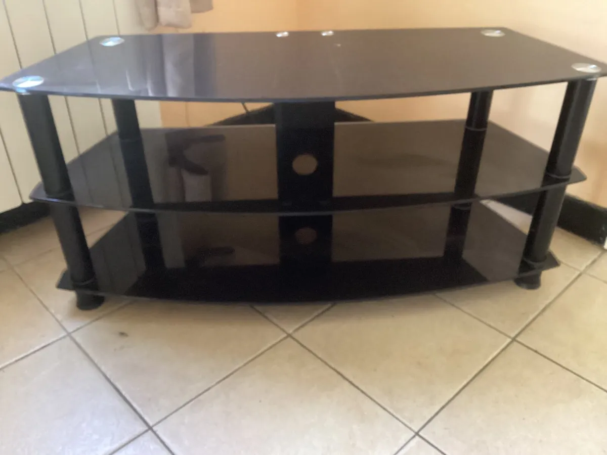 Glass T.V. stand - Image 2