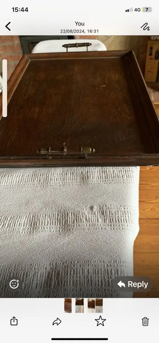 Edwardian Oak Tray - Image 3