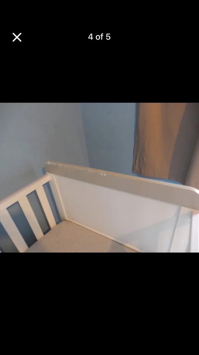 Cot bed Including mattress - Image 4