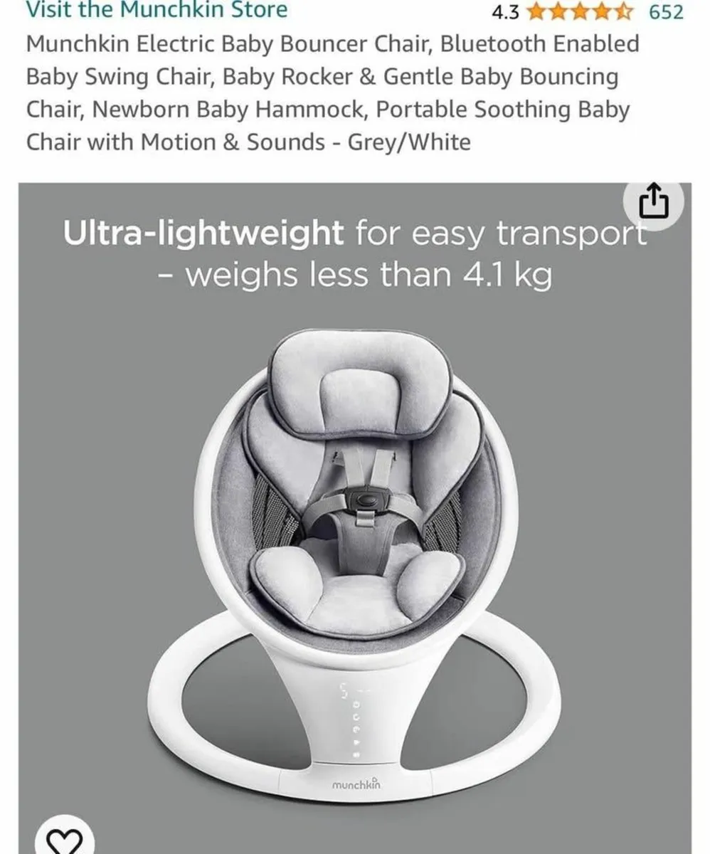 Electric baby bouncer chair Munchkin - Image 1